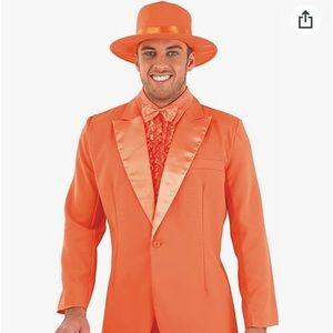 Dumb and dumber costume. Mens medium. Worn once. Comes with hat and orange cane.
